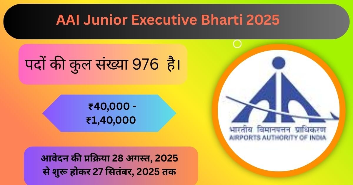 AAI Junior Executive Bharti 2025